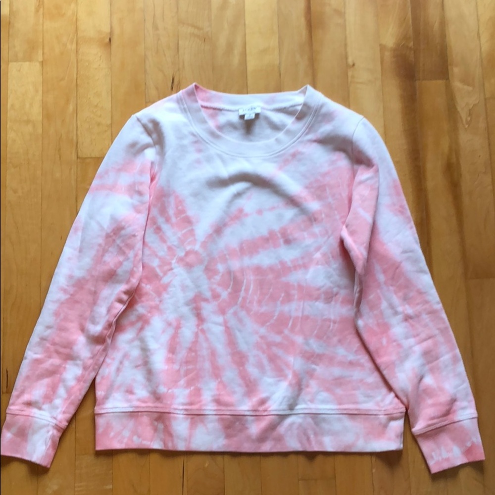 J. Crew Factory tie dye crew neck sweatshirt sz S